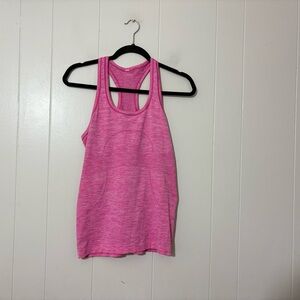 Lululemon Swiftly Tech Heathered Pink Racerback Athletic Tank Size 8